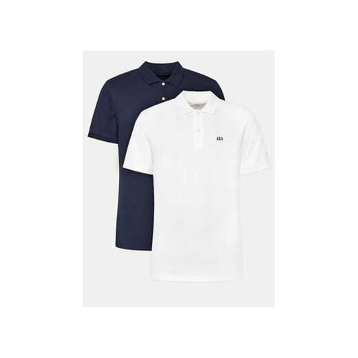 Gap Komplet 2 koszulek polo 624196-00 Granatowy Regular Fit ze sklepu MODIVO w kategorii T-shirty męskie - zdjęcie 170543735