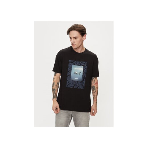 Boss T-Shirt Te_Tucan 50516012 Czarny Regular Fit ze sklepu MODIVO w kategorii T-shirty męskie - zdjęcie 170543815