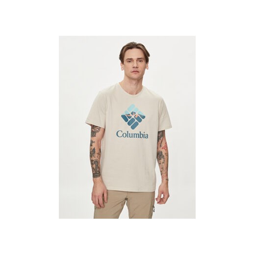Columbia T-Shirt Rapid Ridge Graphic 1888813 Brązowy Regular Fit ze sklepu MODIVO w kategorii T-shirty męskie - zdjęcie 170544086