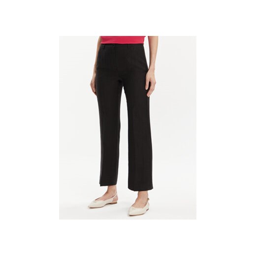 Marella Spodnie materiałowe Muschio 2413131272 Czarny Regular Fit ze sklepu MODIVO w kategorii Spodnie damskie - zdjęcie 170544117