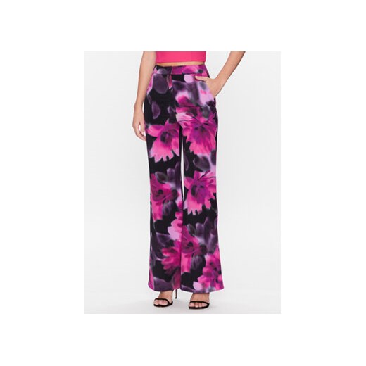 Morgan Spodnie materiałowe 231-PCHARM.F Różowy Relaxed Fit ze sklepu MODIVO w kategorii Spodnie damskie - zdjęcie 170544168