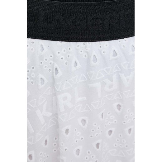 Spódnica biała Karl Lagerfeld midi 