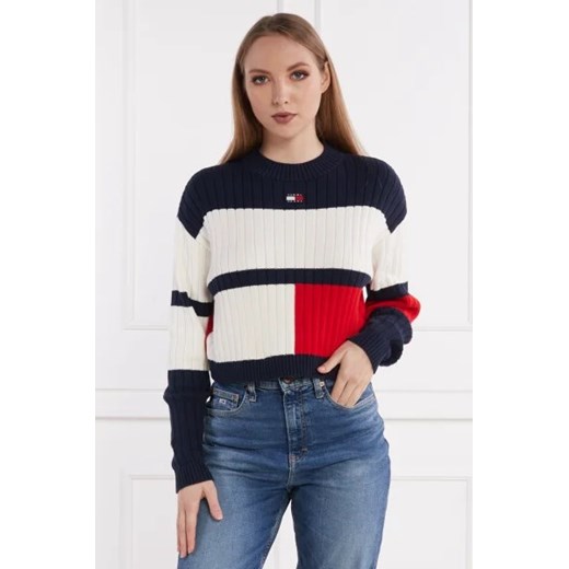 Tommy Jeans Sweter | Cropped Fit Tommy Jeans L promocja Gomez Fashion Store