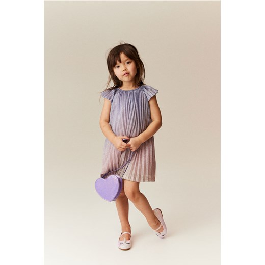 H & M - Plisowana sukienka trapezowa - Różowy ze sklepu H&M w kategorii Sukienki dziewczęce - zdjęcie 170550477