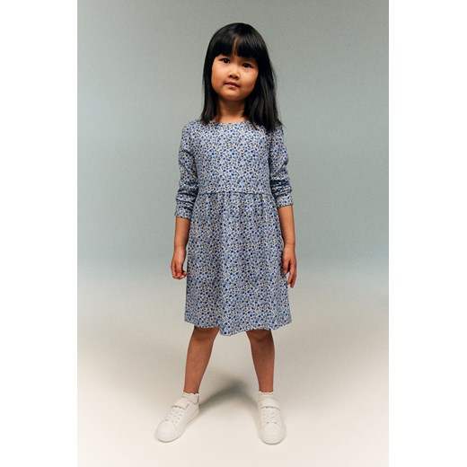 H & M - Dżersejowa sukienka z bawełny - Beżowy ze sklepu H&M w kategorii Sukienki dziewczęce - zdjęcie 170550545