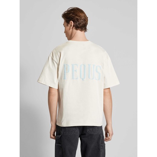 T-shirt z nadrukiem z logo z tyłu Pequs L Peek&Cloppenburg 