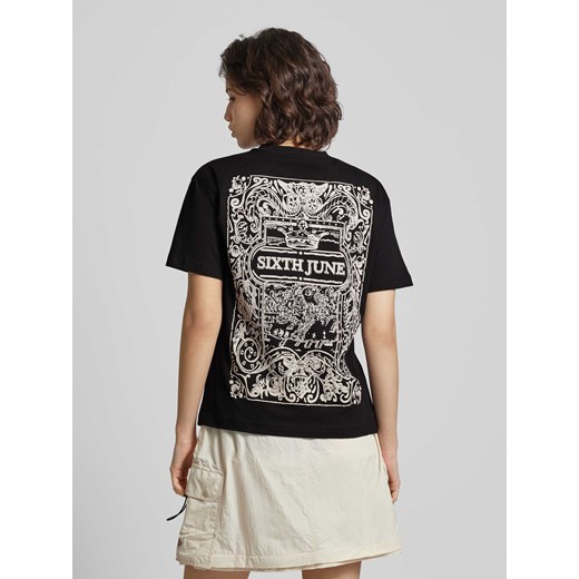 T-shirt z nadrukiem z logo model ‘AZULEJOS’ Sixth June XS Peek&Cloppenburg 