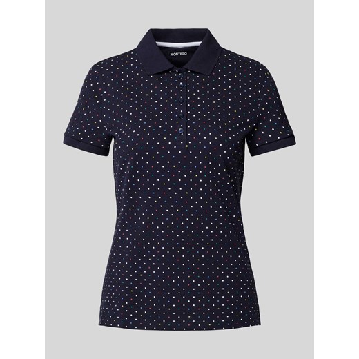 Koszulka polo o kroju slim fit z wzorem na całej powierzchni ze sklepu Peek&Cloppenburg  w kategorii Bluzki damskie - zdjęcie 170551257