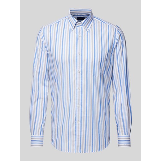 Koszula casualowa o kroju slim fit z kołnierzykiem typu button down ze sklepu Peek&Cloppenburg  w kategorii Koszule męskie - zdjęcie 170551328