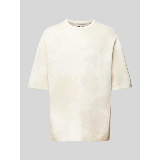 T-shirt z fakturowanym wzorem ze sklepu Peek&Cloppenburg  w kategorii T-shirty męskie - zdjęcie 170551375