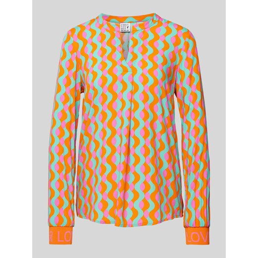 Bluzka z wiskozy z wzorem na całej powierzchni ze sklepu Peek&Cloppenburg  w kategorii Bluzki damskie - zdjęcie 170551377