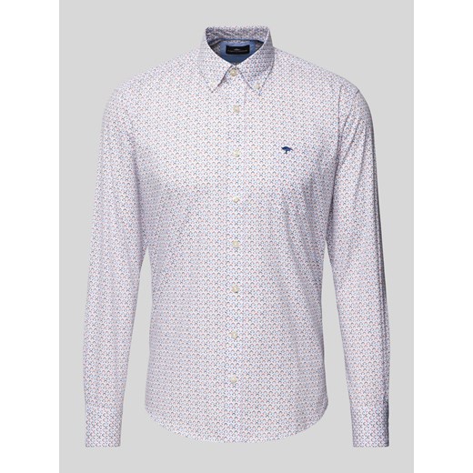 Koszula casualowa o kroju slim fit we wzory na całej powierzchni ze sklepu Peek&Cloppenburg  w kategorii Koszule męskie - zdjęcie 170551417
