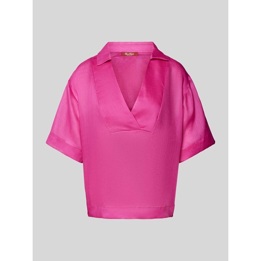 Bluzka z wykładanym kołnierzem model ‘BRONZO’ ze sklepu Peek&Cloppenburg  w kategorii Bluzki damskie - zdjęcie 170551487