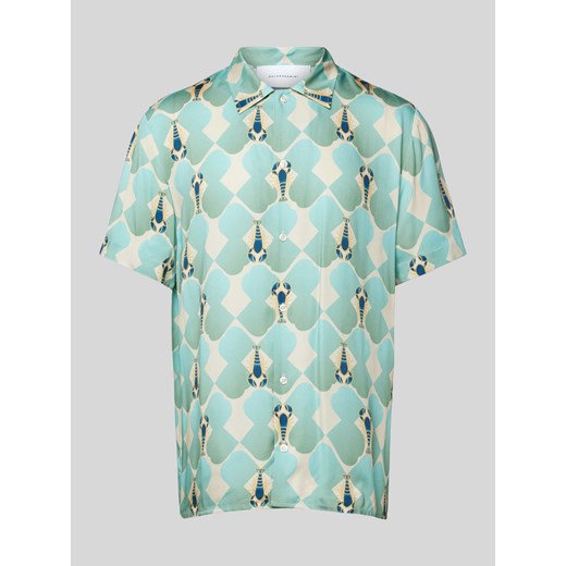 Koszula casualowa o kroju regular fit z wiskozy model ‘Easy’ ze sklepu Peek&Cloppenburg  w kategorii Koszule męskie - zdjęcie 170551497