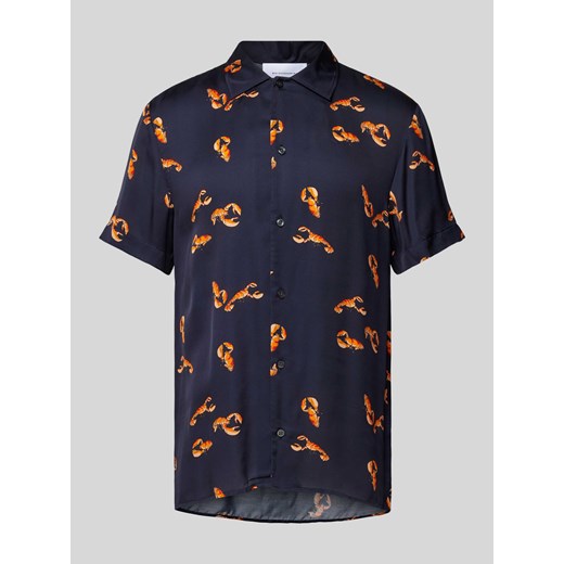 Koszula casualowa o kroju regular fit z wiskozy ze sklepu Peek&Cloppenburg  w kategorii Koszule męskie - zdjęcie 170551498