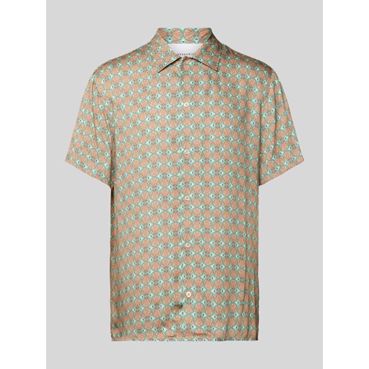 Koszula casualowa o kroju regular fit z wiskozy ze sklepu Peek&Cloppenburg  w kategorii Koszule męskie - zdjęcie 170551556
