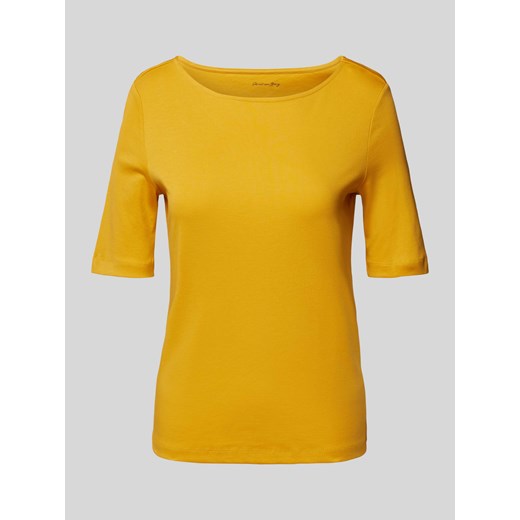 T-shirt w jednolitym kolorze ze sklepu Peek&Cloppenburg  w kategorii Bluzki damskie - zdjęcie 170551777