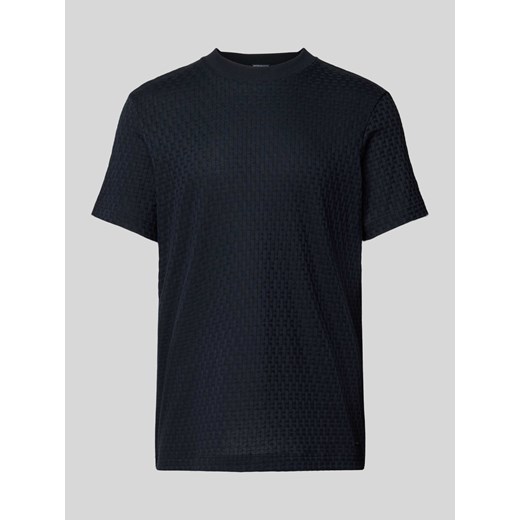 T-shirt z fakturowanym wzorem model ‘Bruce’ ze sklepu Peek&Cloppenburg  w kategorii T-shirty męskie - zdjęcie 170551937