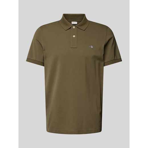 Koszulka polo o kroju regular fit z wyhaftowanym logo model ‘SHIELD’ ze sklepu Peek&Cloppenburg  w kategorii T-shirty męskie - zdjęcie 170551959
