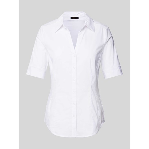 Bluzka w jednolitym kolorze ze sklepu Peek&Cloppenburg  w kategorii Koszule damskie - zdjęcie 170552205