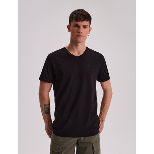 Koszulka V NECK Czarny M ze sklepu Diverse w kategorii T-shirty męskie - zdjęcie 170552498