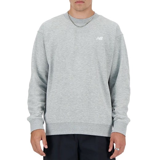 Bluza New Balance MT41507AG - szara ze sklepu streetstyle24.pl w kategorii Bluzy męskie - zdjęcie 170552689