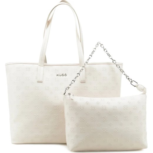 Shopper bag Hugo Boss matowa na ramię