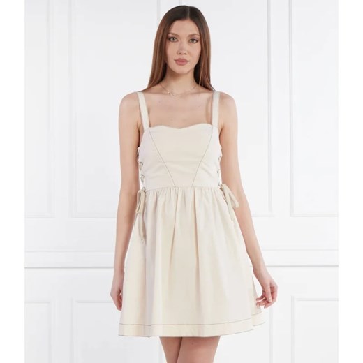 Sukienka Pinko bawełniana rozkloszowana mini na ramiączkach