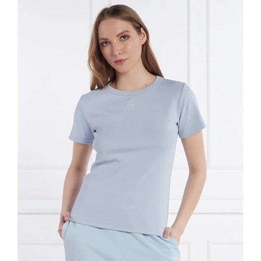 HUGO T-shirt | Regular Fit ze sklepu Gomez Fashion Store w kategorii Bluzki damskie - zdjęcie 170552975