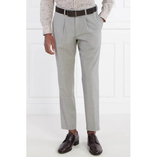 BOSS Wełniane spodnie C-Perin-RDS-233 | Slim Fit 52 Gomez Fashion Store