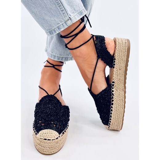 Espadryle damskie Kalista Black czarne 38 ButyModne.pl