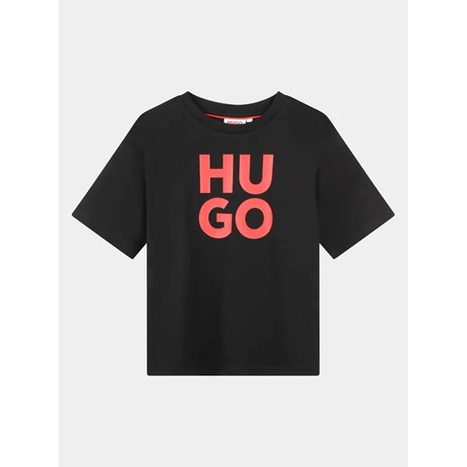 Hugo T-Shirt G00008 D Czarny Regular Fit 16Y MODIVO