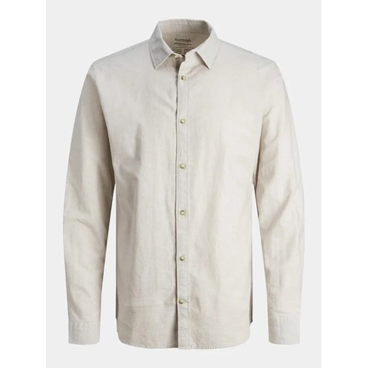 Jack&Jones Koszula Summer 12248384 Beżowy Comfort Fit L MODIVO