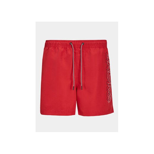 Jack&Jones Junior Szorty kąpielowe Fiji 12253748 Czerwony Regular Fit ze sklepu MODIVO w kategorii Kąpielówki chłopięce - zdjęcie 170553886