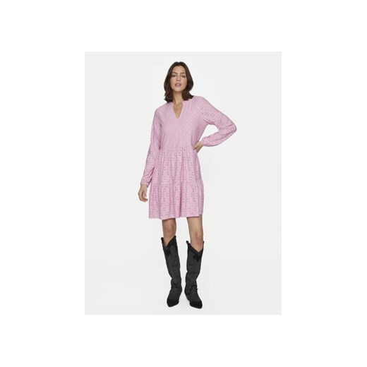 Vila Sukienka codzienna Kawa 14070250 Różowy Regular Fit ze sklepu MODIVO w kategorii Sukienki - zdjęcie 170553906