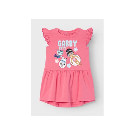 NAME IT Sukienka codzienna Memma 13227617 Różowy Standard Fit ze sklepu MODIVO w kategorii Sukienki dziewczęce - zdjęcie 170553929