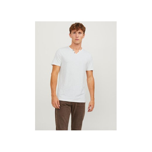 Jack&Jones T-Shirt Split 12164972 Biały Standard Fit ze sklepu MODIVO w kategorii T-shirty męskie - zdjęcie 170554106