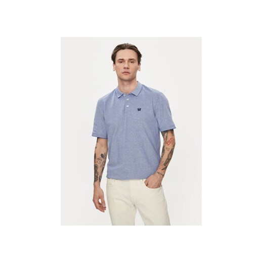 Wrangler Polo Refined 112350391 Niebieski Regular Fit ze sklepu MODIVO w kategorii T-shirty męskie - zdjęcie 170554128