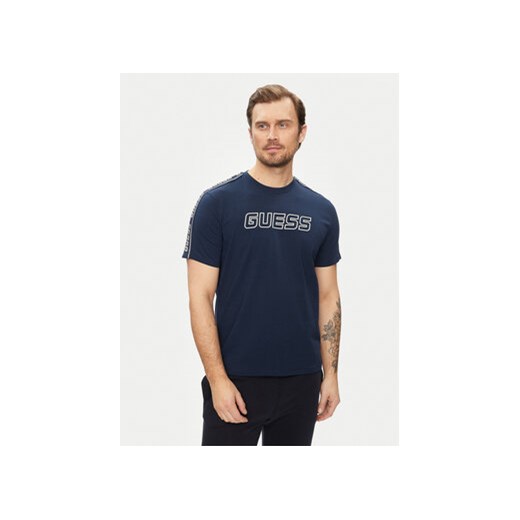 Guess T-Shirt Arlo Z4GI18 J1314 Niebieski Regular Fit ze sklepu MODIVO w kategorii T-shirty męskie - zdjęcie 170554146