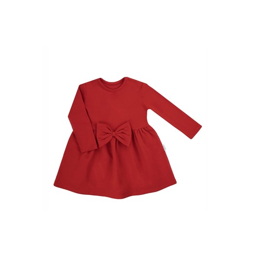 Sukienka dziewczęca z długim rękawem czerwona ze sklepu 5.10.15 w kategorii Sukienki dziewczęce - zdjęcie 170556025