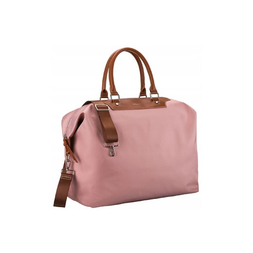 Weekendowa torba podróżna z nylonu- David Jones PINK ze sklepu 5.10.15 w kategorii Torby podróżne - zdjęcie 170556035