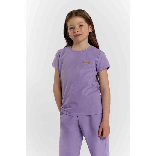 T-shirt lila dla dziewczynki z napisem Tup Tup ze sklepu 5.10.15 w kategorii Bluzki dziewczęce - zdjęcie 170556239