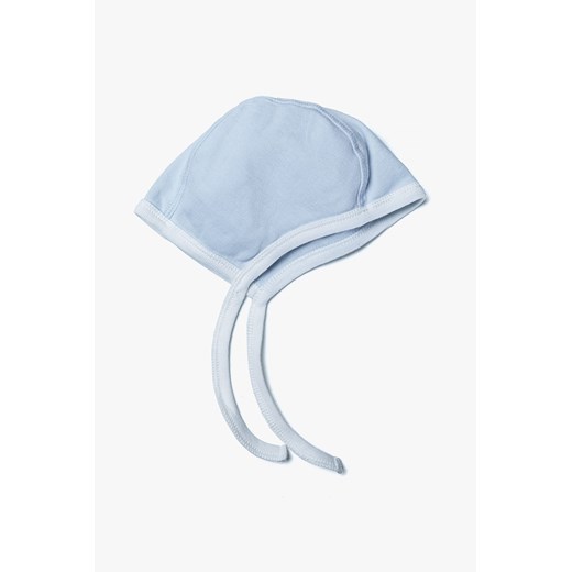 Bawełniana czapeczka niemowlęca z wiązaniem - niebieska ze sklepu 5.10.15 w kategorii Czapki dziecięce - zdjęcie 170556266
