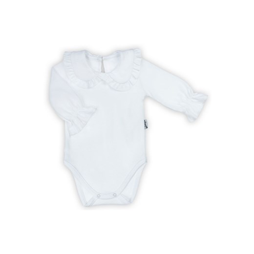 Body dziewczęce z długim rękawem z ozdobnym dekoltem ze sklepu 5.10.15 w kategorii Body niemowlęce - zdjęcie 170556309