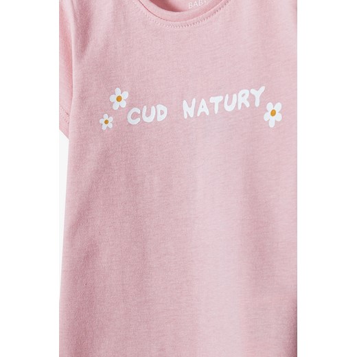 Bawełniany T-shirt dla niemowlaka - Cud natury 5.10.15. 74 5.10.15