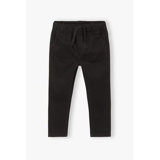 Spodnie chłopięce loose fit czarne ze sznurkiem w pasie 5.10.15. 104 5.10.15