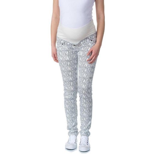 Spodnie damskie, ciążowe, slim, białe, Bellybutton ze sklepu 5.10.15 w kategorii Spodnie ciążowe - zdjęcie 170560457