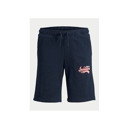 Jack&Jones Junior Szorty sportowe Logo 12249970 Granatowy Slim Fit ze sklepu MODIVO w kategorii Spodenki chłopięce - zdjęcie 170561025