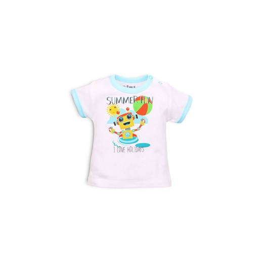 T-shirt niemowlęcy z bawełny organicznej dla chłopca Nini 56 5.10.15