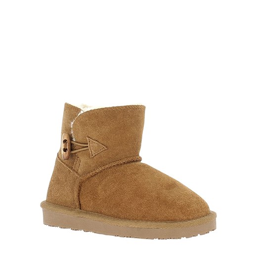 NICEBAY Skórzane botki zimowe "Trent" w kolorze jasnobrązowym ze sklepu Limango Polska w kategorii Buty zimowe dziecięce - zdjęcie 170565126